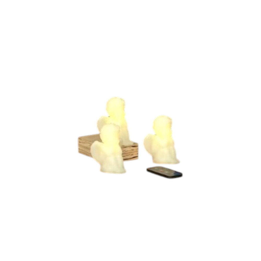 Home Reflections 3-Pack Flameless Sweet Cherub Candles Ivory
